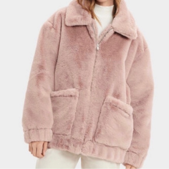 UGG KIANNA FAUX FUR JACKET - Picture 4 of 5